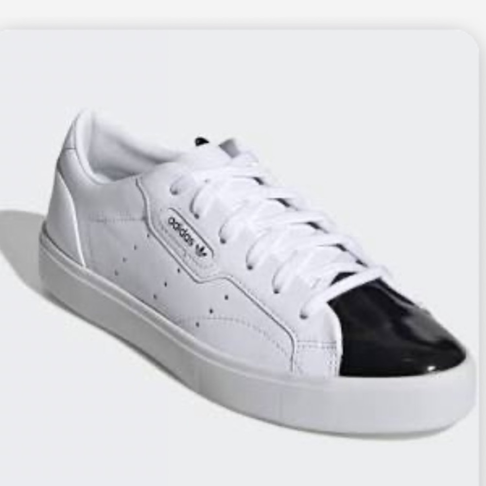 Adidas sleek shoes leather sneakers women’s size 7.5 MK
